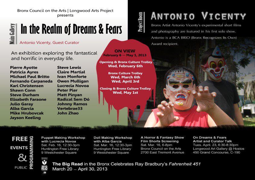 Radical Sem D? Leia-se Nonato Dente de Ouro, Fernando Carpaneda, e outros dia 6 de Fevereiro no Bronx Council On The Arts/Longwood Arts Project no The Bronx em Nova Iorque.