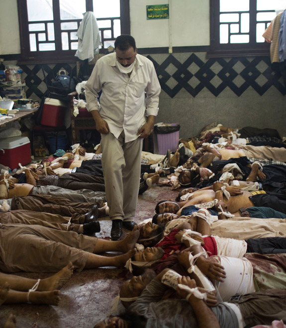 Derramamento de sangue no Egito.Foto:Manu Brabo / Associated Press