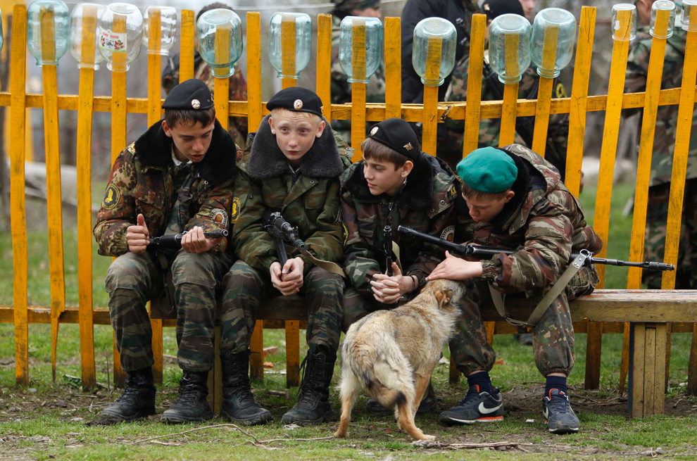 Treinamento de cadetes russo.Foto:Eduard Korniyenko (Reuters)
