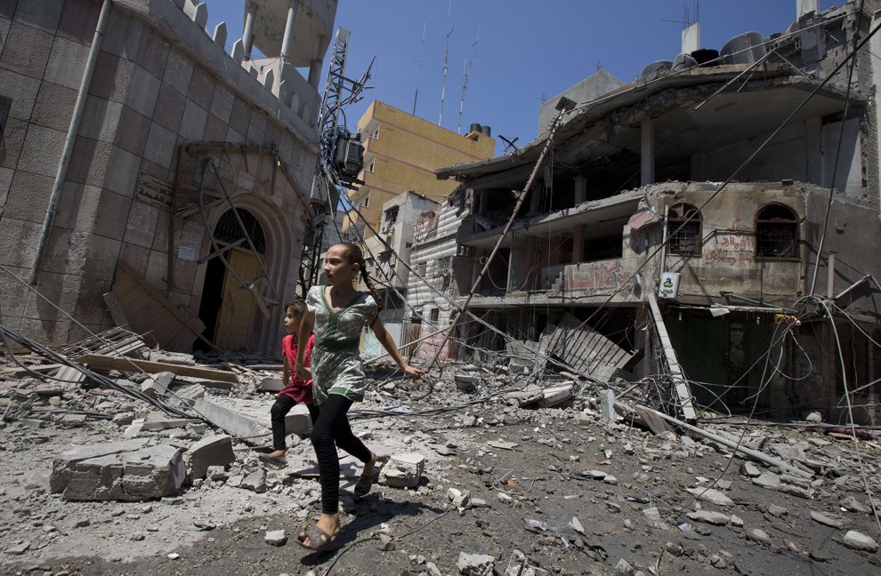 Conflito em Gaza continua. Foto:(MAHMUD HAMS / AFP / Getty Images)