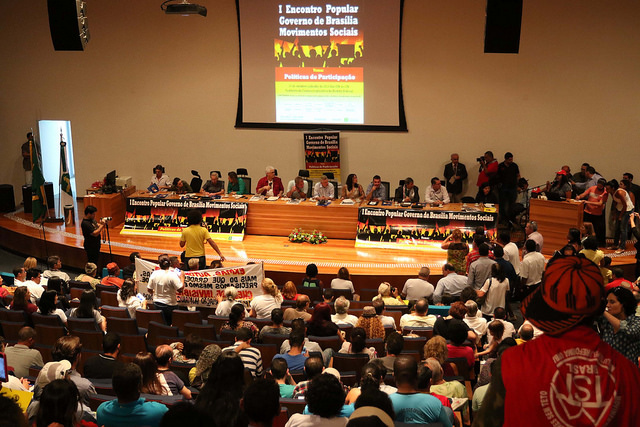 Mais de 700 representantes participam do 1? Encontro de Movimentos Sociais neste s?bado.Fotos:Andre Borges