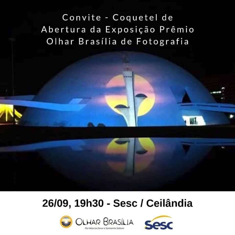 Ceilândia recebe Exposição do Premio Olhar Brasília.Data: de 24 de setembro a 27 de outubro Horário: Segunda à sexta, das 9h às 20h e aos sábados das 10h às 18h Local: Sesc da Ceilândia