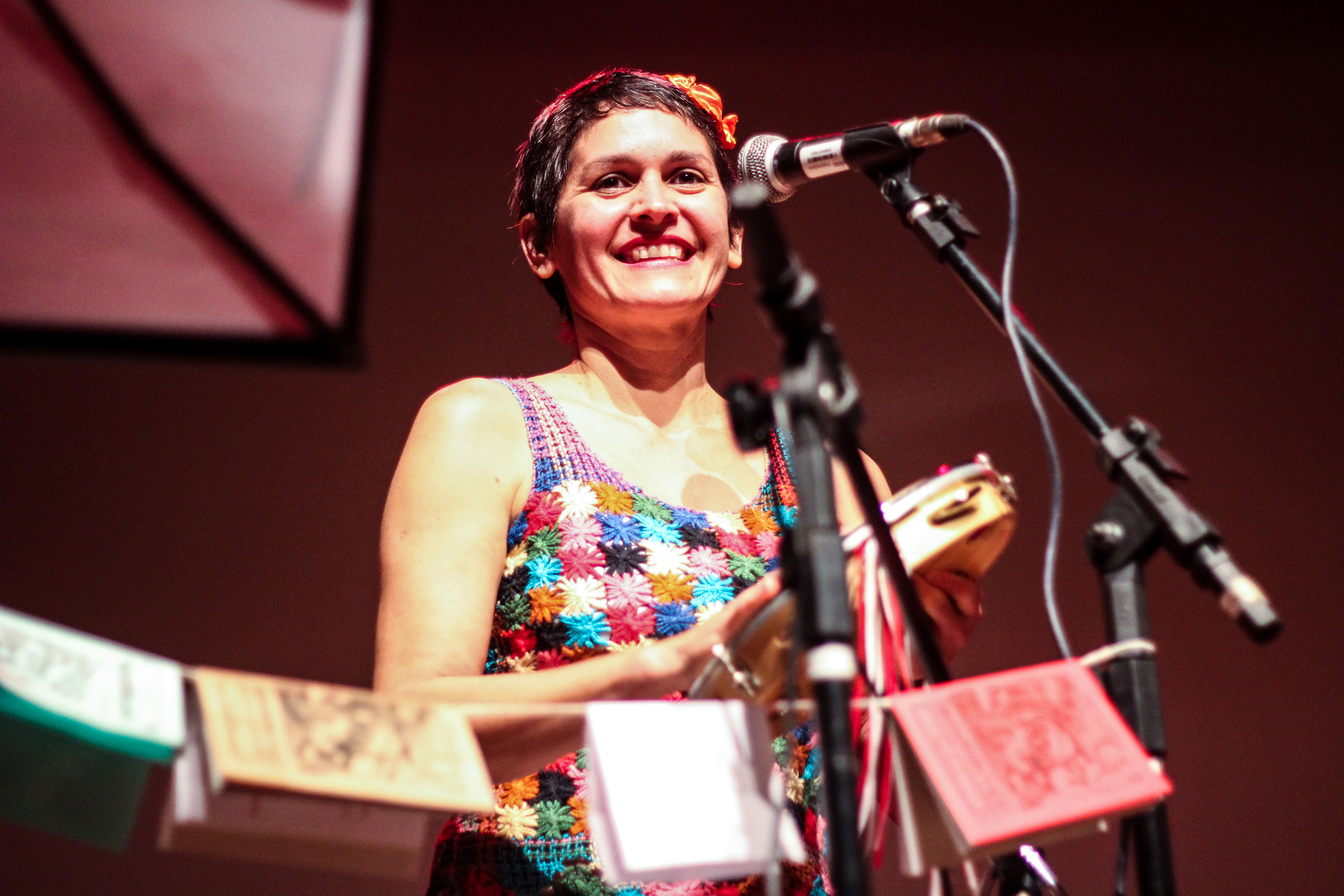  Lília Diniz leva a força da poesia popular ao Sol Nascente.Foto:Davi Mello