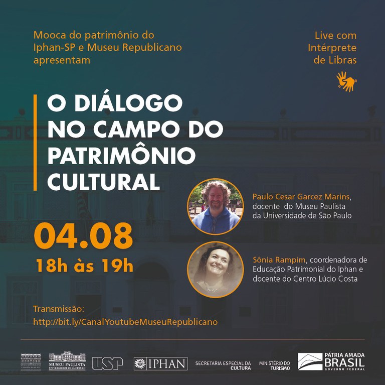 Iphan-SP e Museu Republicano de Itu promovem live sobre Patrim�nio Cultural