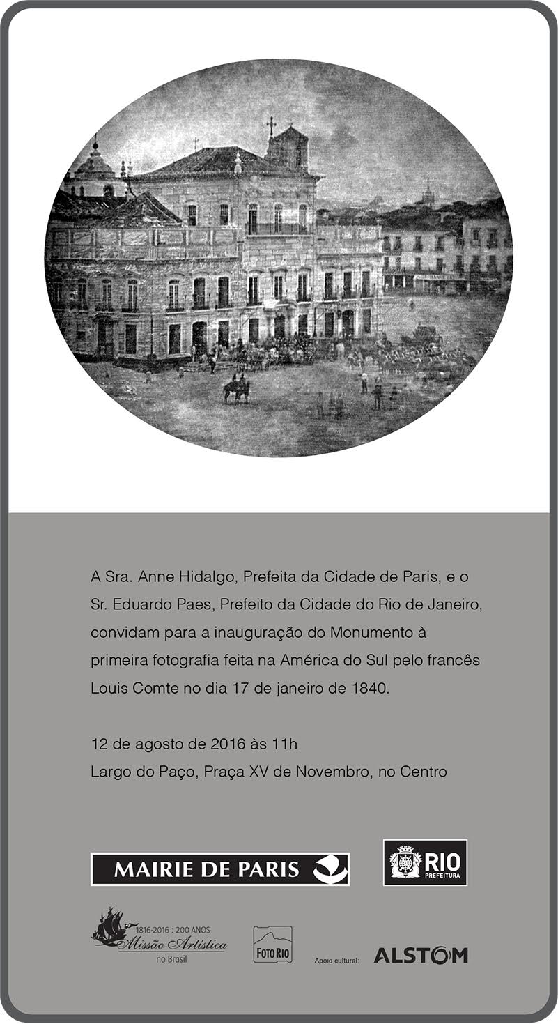 FotoRio 2016 - Monumento � primeira foto feita na Am�rica do Sul