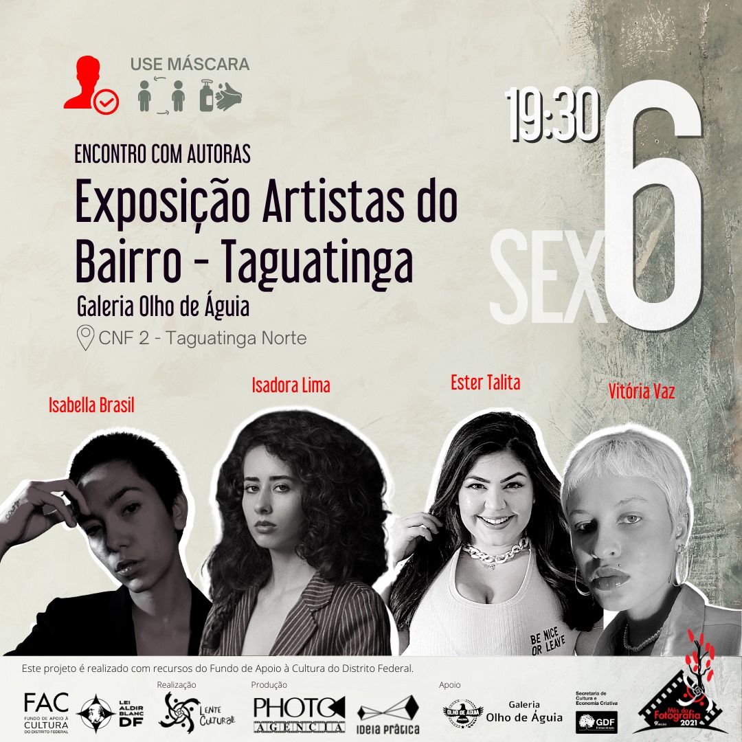  Exposi&ccedil;&atilde;o Artistas do Bairro: Taguatinga Encontro das autoras - 06/8 .Local: Galeria Olho de &Aacute;guia.Taguatinga Norte.