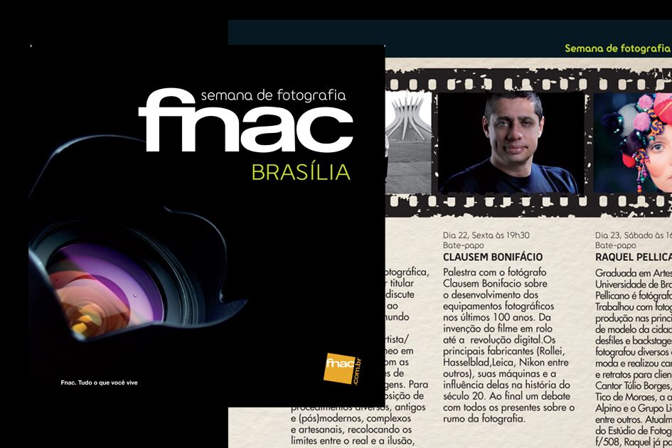 Clausem Bonifacio na Semana de Fotografia da FNAC do park shopping - Dia 22/06/ partir da 20h.