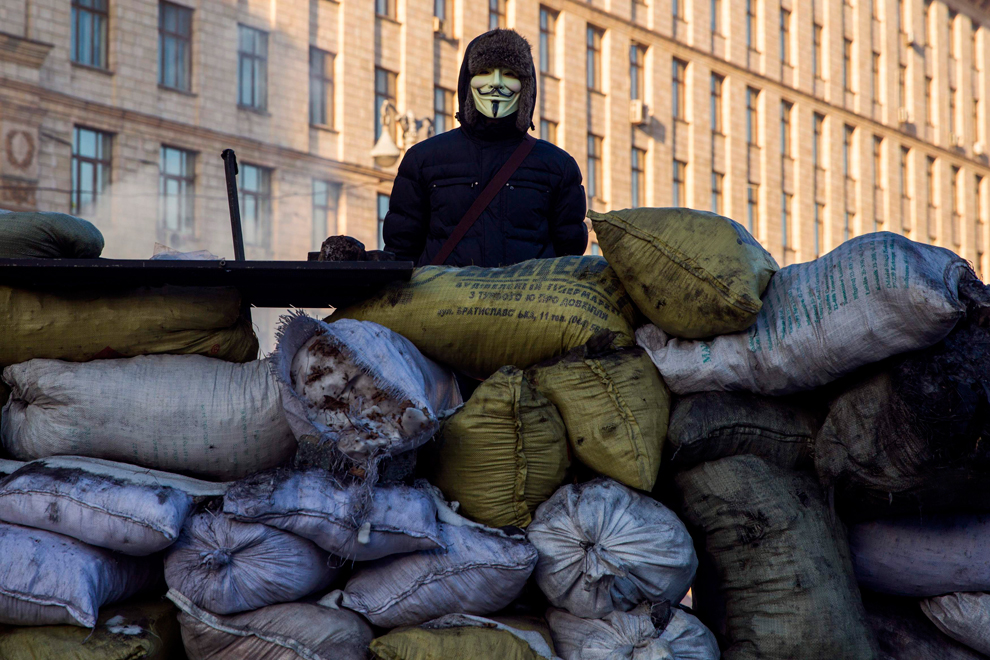 Ucr?nia: Protestos por milhares na Pra?a da Independ?ncia.Foto:Thomas Peter / Reuters.