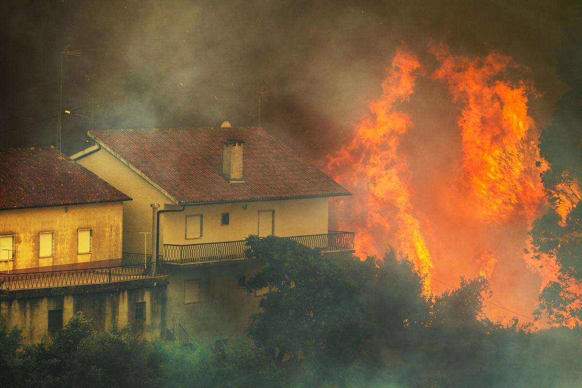 Fogo florestal de Portugal.Foto:(PAULO CUNHA / EPA)