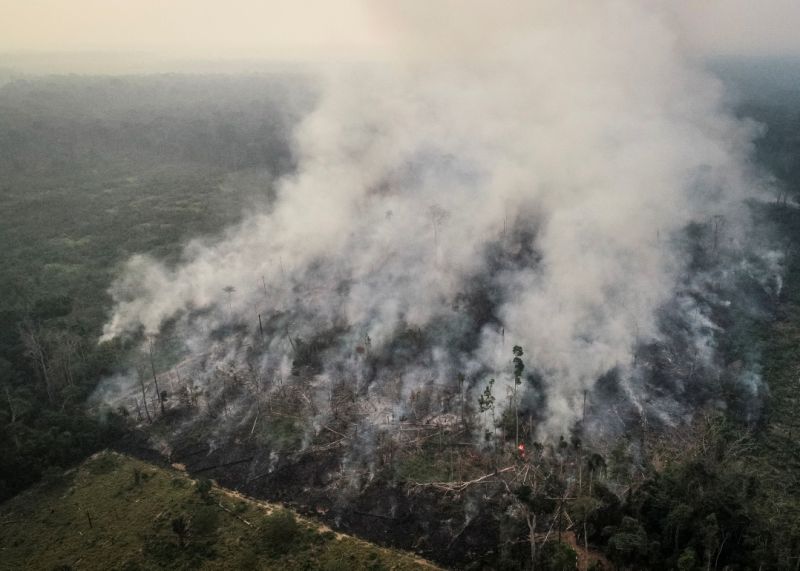 Amazónia volta a arder. Bolsonaro diz que é “mentira”Fotos:REUTERS/UESLEI MARCELINO