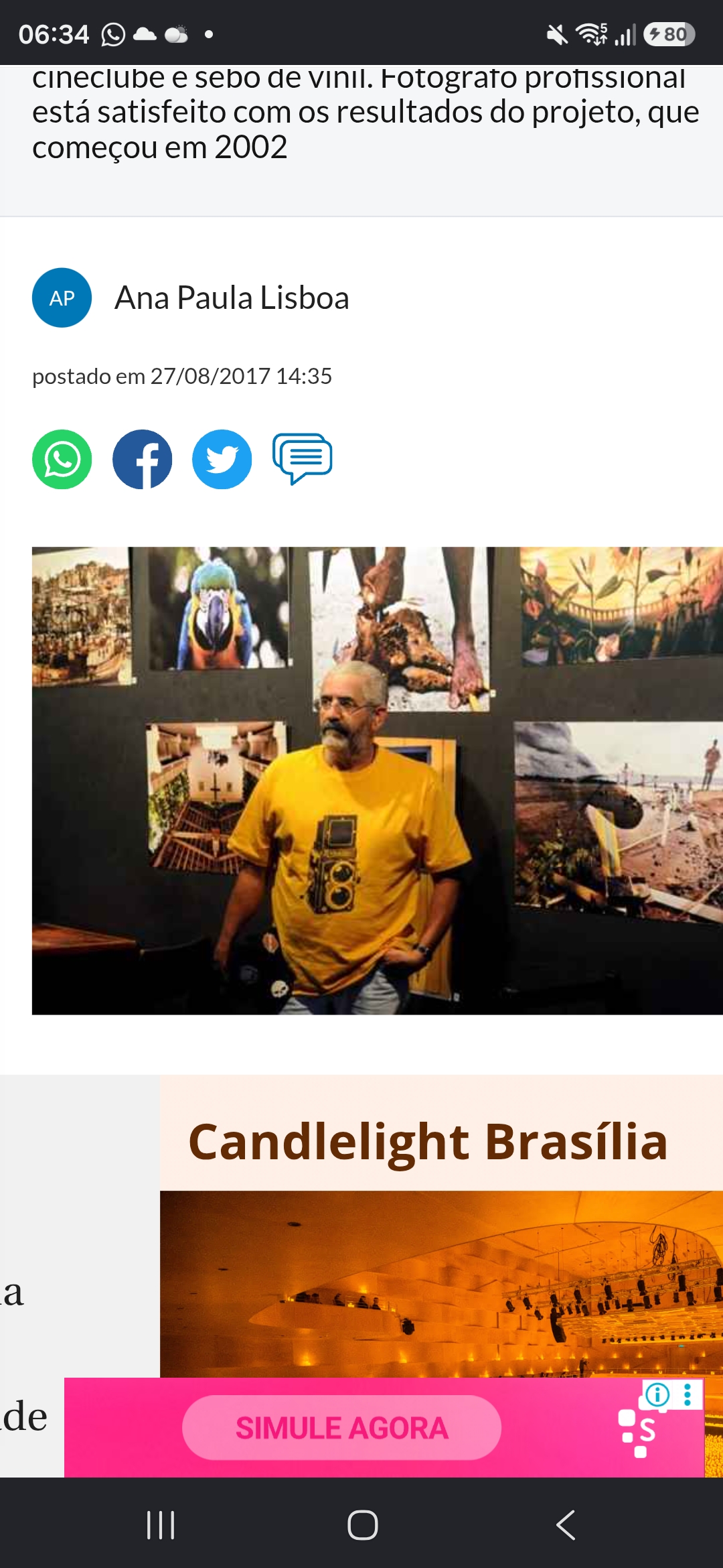 Ivaldo Cavalcante movimenta a cena cultural de Taguatinga com galeria e bar