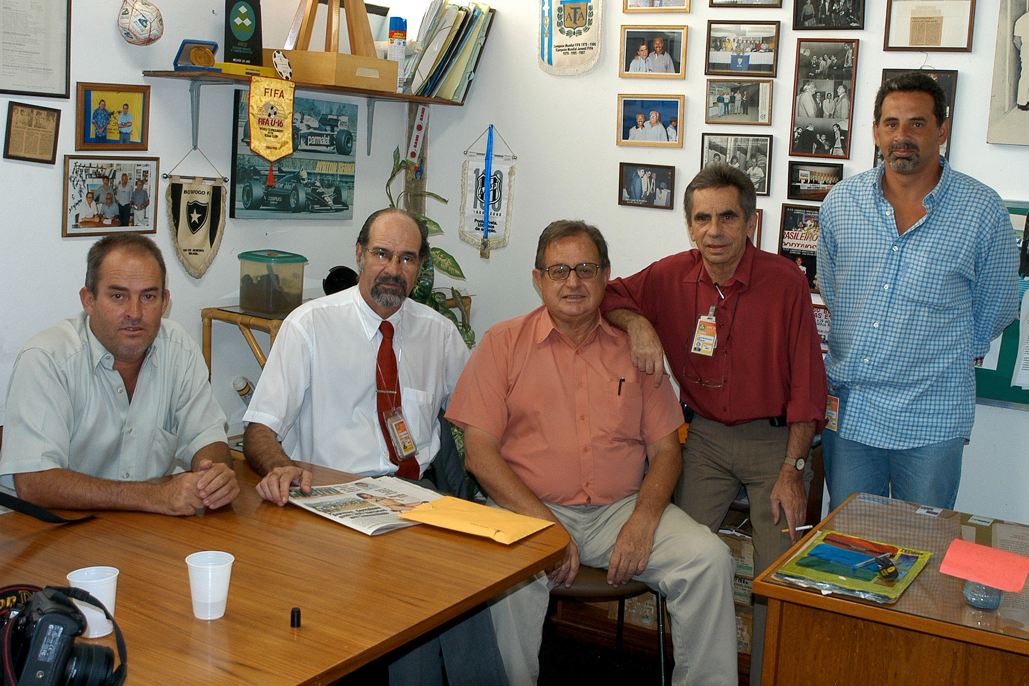 Foto equipe ABCD, em 2004 - Luiz,Jorge Campos. Bonetti, JM e Paulo Marreta.